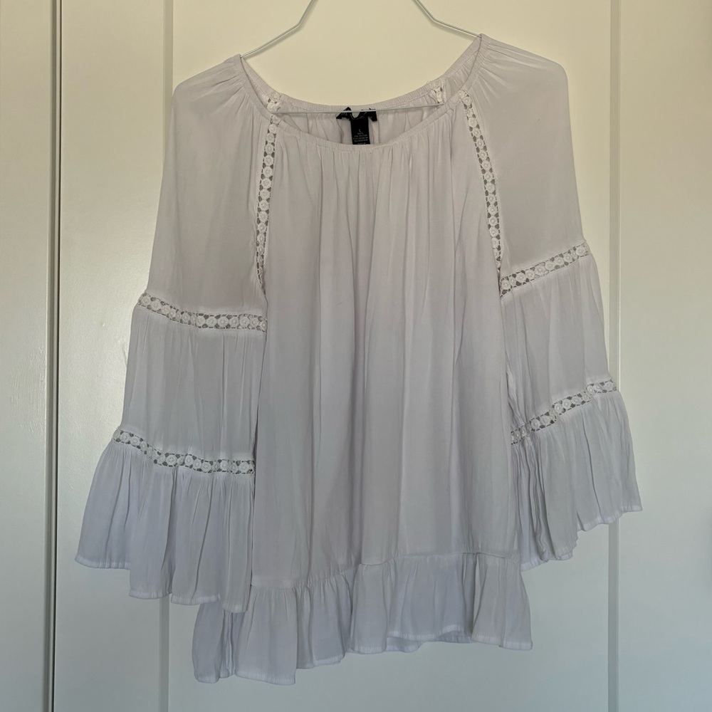 White long sleeve international concept shirt